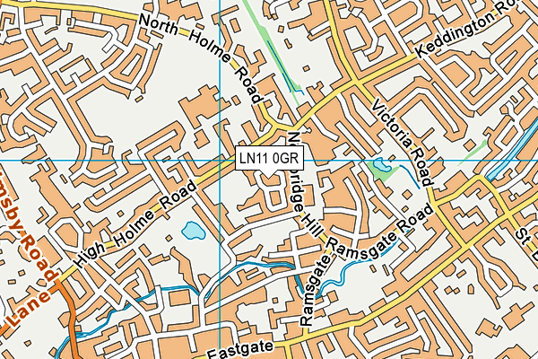LN11 0GR map - OS VectorMap District (Ordnance Survey)