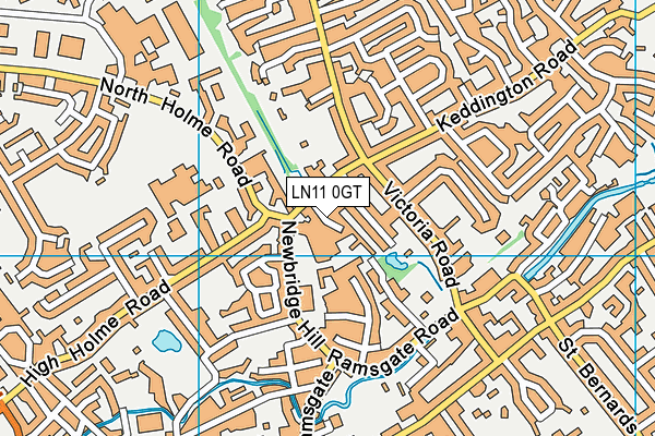 LN11 0GT map - OS VectorMap District (Ordnance Survey)