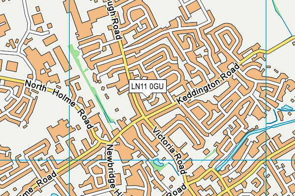 LN11 0GU map - OS VectorMap District (Ordnance Survey)