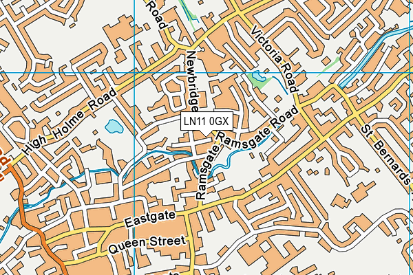 LN11 0GX map - OS VectorMap District (Ordnance Survey)