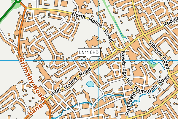 LN11 0HD map - OS VectorMap District (Ordnance Survey)
