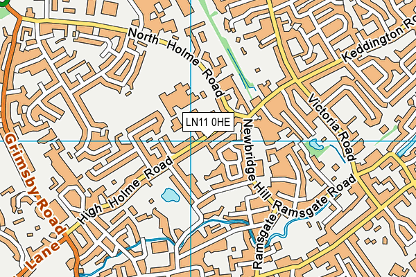 LN11 0HE map - OS VectorMap District (Ordnance Survey)