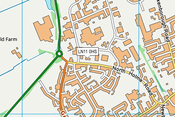 LN11 0HS map - OS VectorMap District (Ordnance Survey)