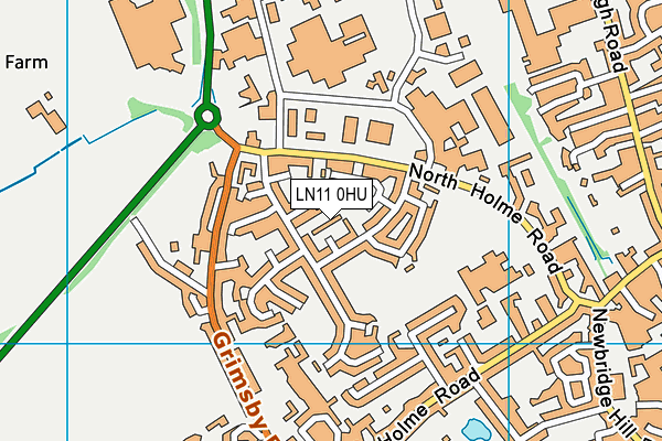 LN11 0HU map - OS VectorMap District (Ordnance Survey)