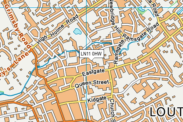 LN11 0HW map - OS VectorMap District (Ordnance Survey)