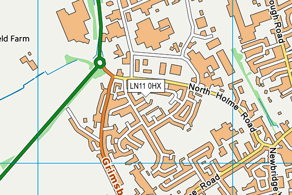 LN11 0HX map - OS VectorMap District (Ordnance Survey)