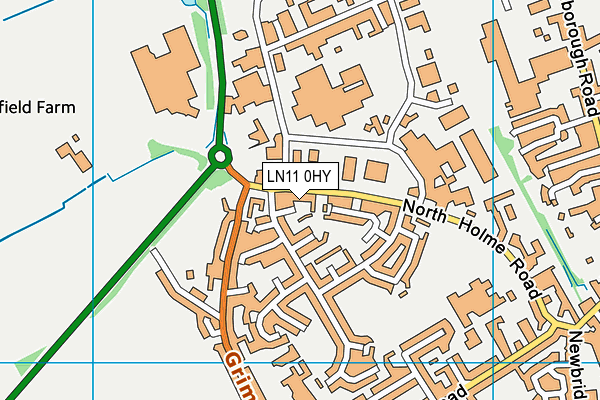 LN11 0HY map - OS VectorMap District (Ordnance Survey)
