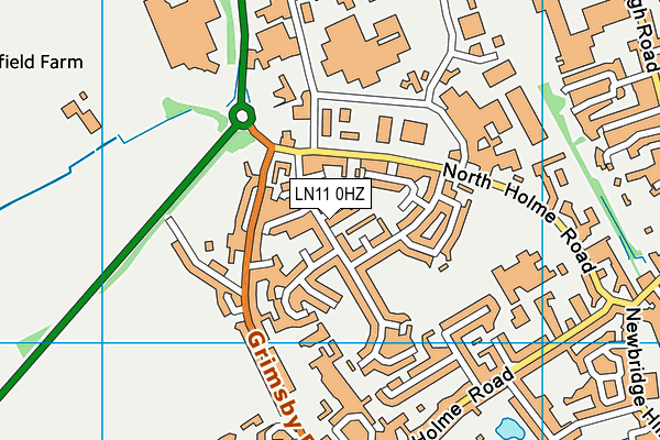 LN11 0HZ map - OS VectorMap District (Ordnance Survey)