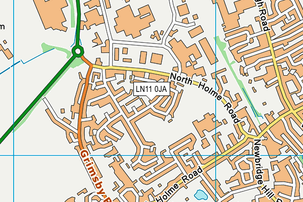 LN11 0JA map - OS VectorMap District (Ordnance Survey)