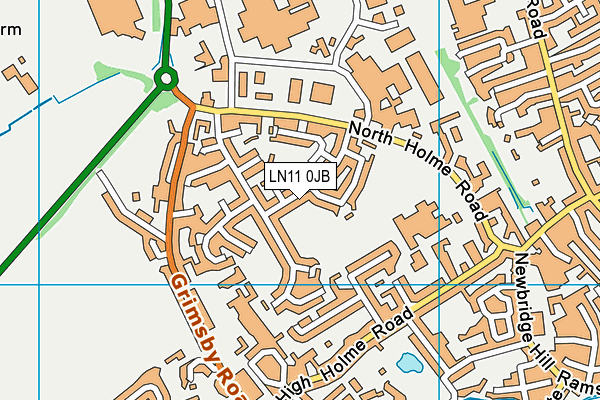 LN11 0JB map - OS VectorMap District (Ordnance Survey)