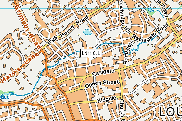 LN11 0JL map - OS VectorMap District (Ordnance Survey)