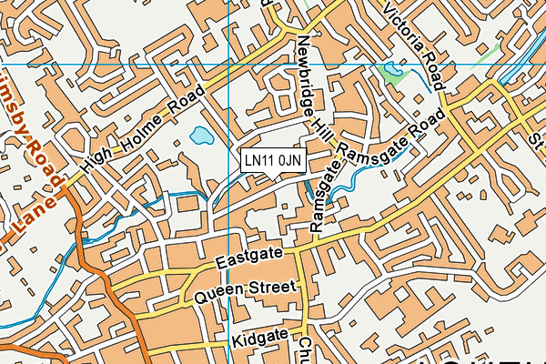 LN11 0JN map - OS VectorMap District (Ordnance Survey)
