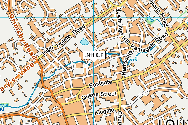 LN11 0JP map - OS VectorMap District (Ordnance Survey)