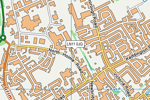 LN11 0JQ map - OS VectorMap District (Ordnance Survey)