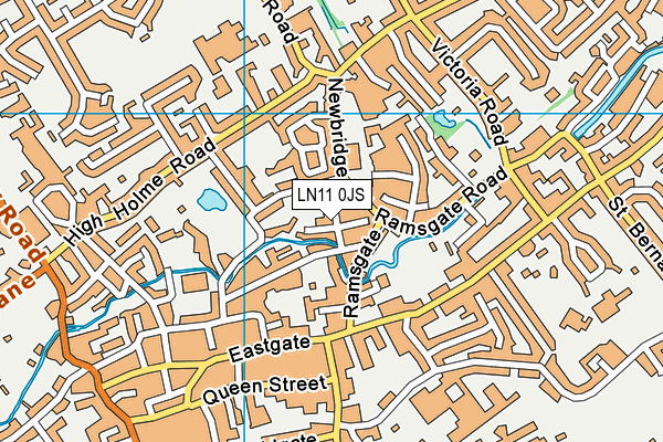 LN11 0JS map - OS VectorMap District (Ordnance Survey)