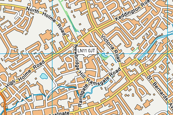 LN11 0JT map - OS VectorMap District (Ordnance Survey)