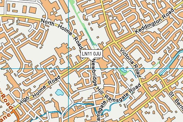 LN11 0JU map - OS VectorMap District (Ordnance Survey)
