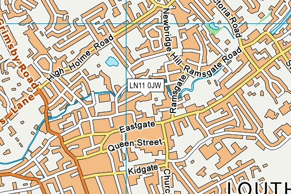 LN11 0JW map - OS VectorMap District (Ordnance Survey)