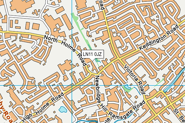 LN11 0JZ map - OS VectorMap District (Ordnance Survey)