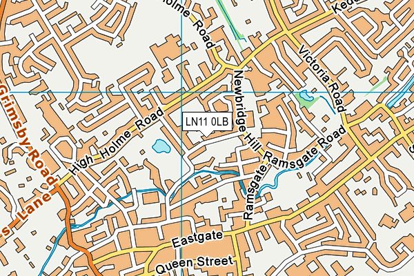 LN11 0LB map - OS VectorMap District (Ordnance Survey)