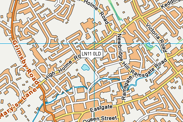 LN11 0LD map - OS VectorMap District (Ordnance Survey)