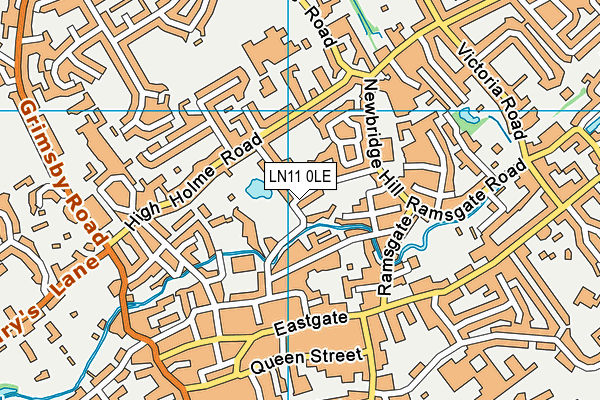 LN11 0LE map - OS VectorMap District (Ordnance Survey)