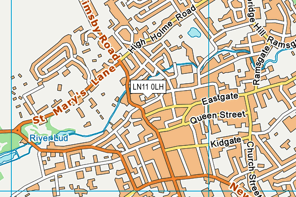 LN11 0LH map - OS VectorMap District (Ordnance Survey)