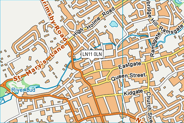 LN11 0LN map - OS VectorMap District (Ordnance Survey)