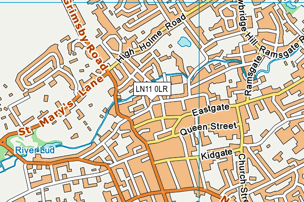 LN11 0LR map - OS VectorMap District (Ordnance Survey)