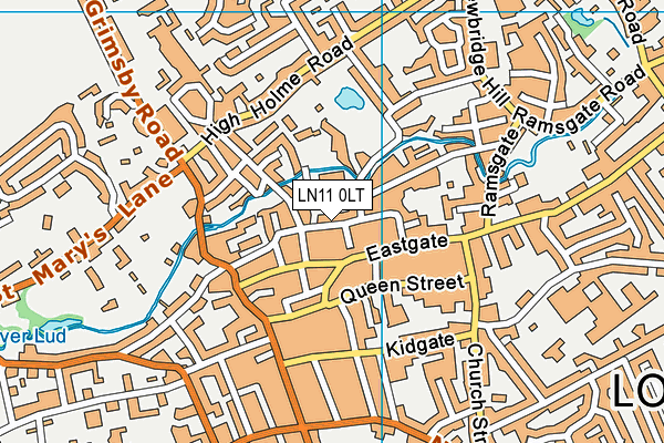 LN11 0LT map - OS VectorMap District (Ordnance Survey)