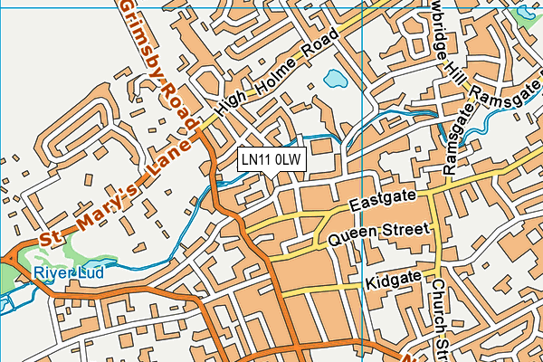 LN11 0LW map - OS VectorMap District (Ordnance Survey)