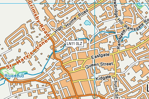 LN11 0LZ map - OS VectorMap District (Ordnance Survey)
