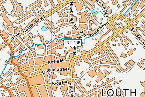 LN11 0NB map - OS VectorMap District (Ordnance Survey)