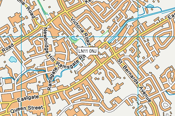 LN11 0NJ map - OS VectorMap District (Ordnance Survey)