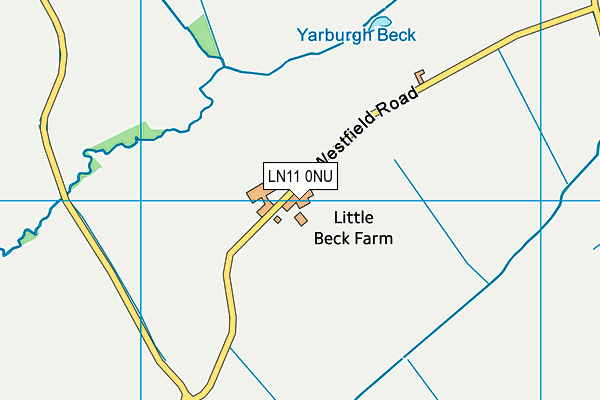 LN11 0NU map - OS VectorMap District (Ordnance Survey)