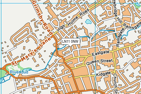 LN11 0NW map - OS VectorMap District (Ordnance Survey)