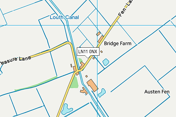 LN11 0NX map - OS VectorMap District (Ordnance Survey)