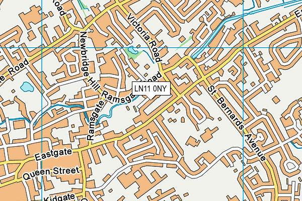 LN11 0NY map - OS VectorMap District (Ordnance Survey)