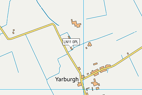LN11 0PL map - OS VectorMap District (Ordnance Survey)