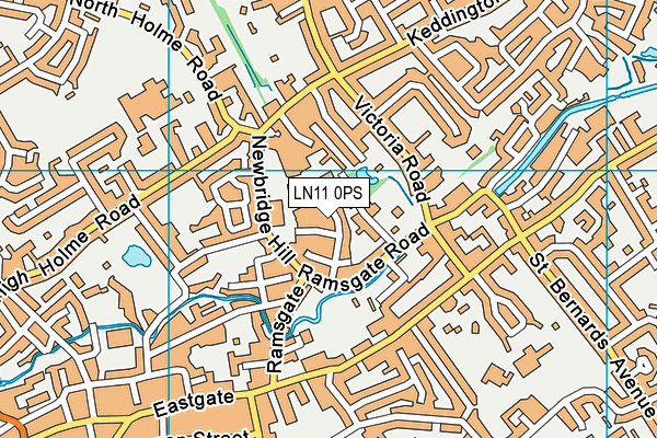 LN11 0PS map - OS VectorMap District (Ordnance Survey)
