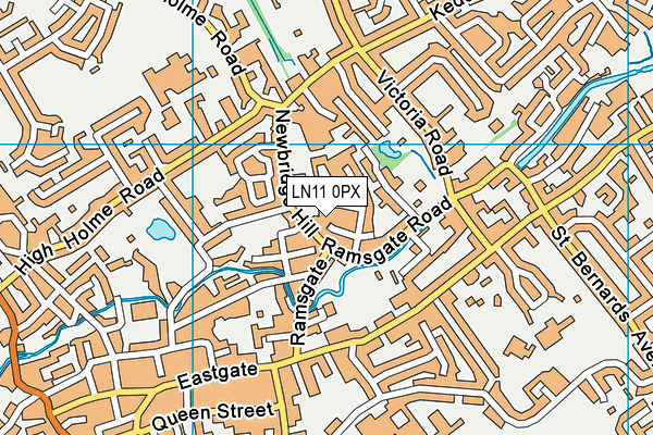 LN11 0PX map - OS VectorMap District (Ordnance Survey)