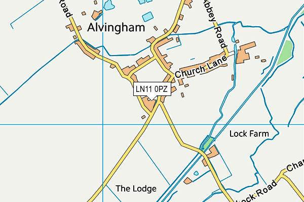 LN11 0PZ map - OS VectorMap District (Ordnance Survey)