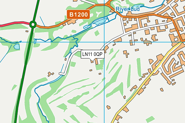 LN11 0QP map - OS VectorMap District (Ordnance Survey)