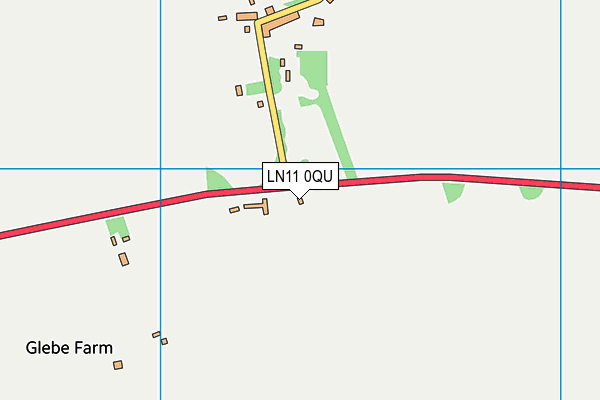 LN11 0QU map - OS VectorMap District (Ordnance Survey)