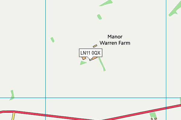 LN11 0QX map - OS VectorMap District (Ordnance Survey)