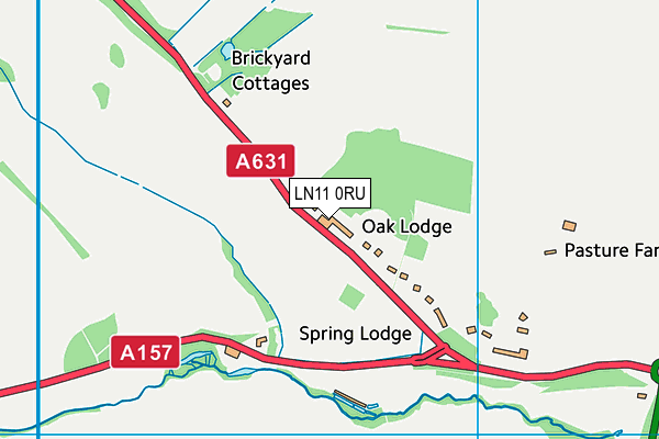 LN11 0RU map - OS VectorMap District (Ordnance Survey)