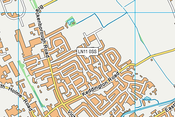 LN11 0SS map - OS VectorMap District (Ordnance Survey)