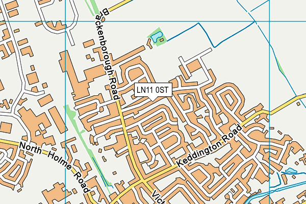 LN11 0ST map - OS VectorMap District (Ordnance Survey)