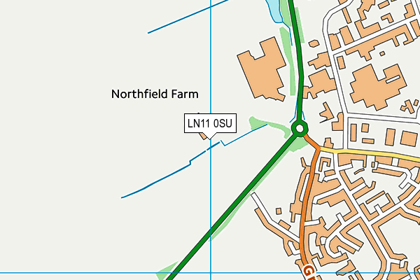 LN11 0SU map - OS VectorMap District (Ordnance Survey)