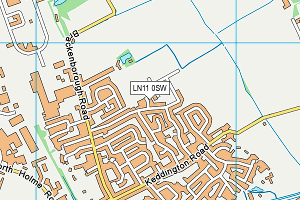 LN11 0SW map - OS VectorMap District (Ordnance Survey)